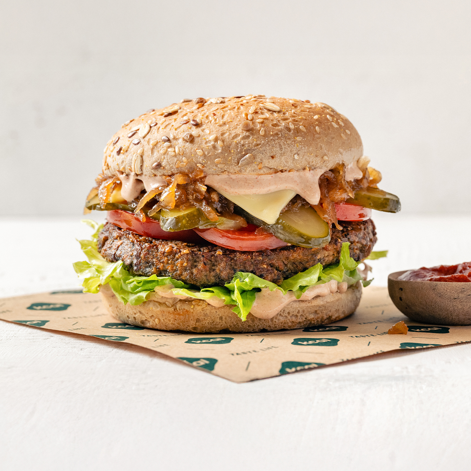 Swiss Cheese Mushroom Burger